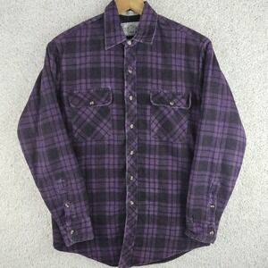 Vintage Northwest Territory Shacket Quilt Flannel Shirt Medium Distressed Grunge